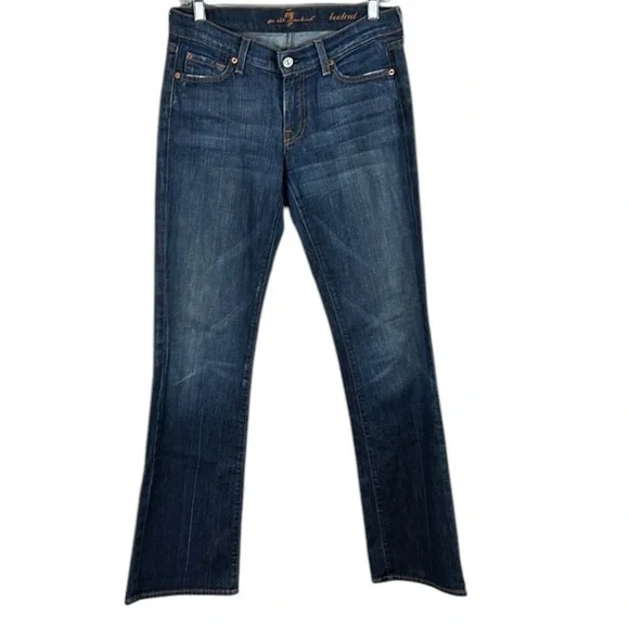 7 For All Mankind Boot Cut Jeans Size 27 - Picture 6 of 7